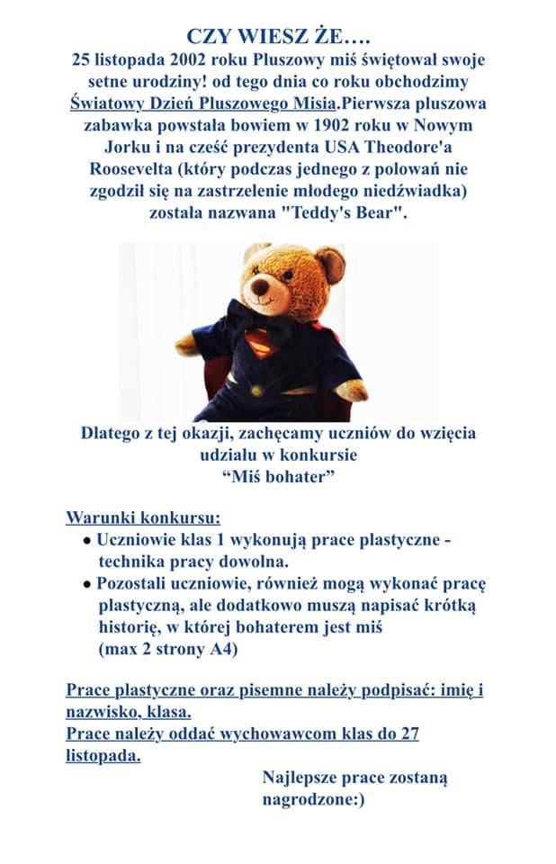 Światowy dzień pluszowego misia