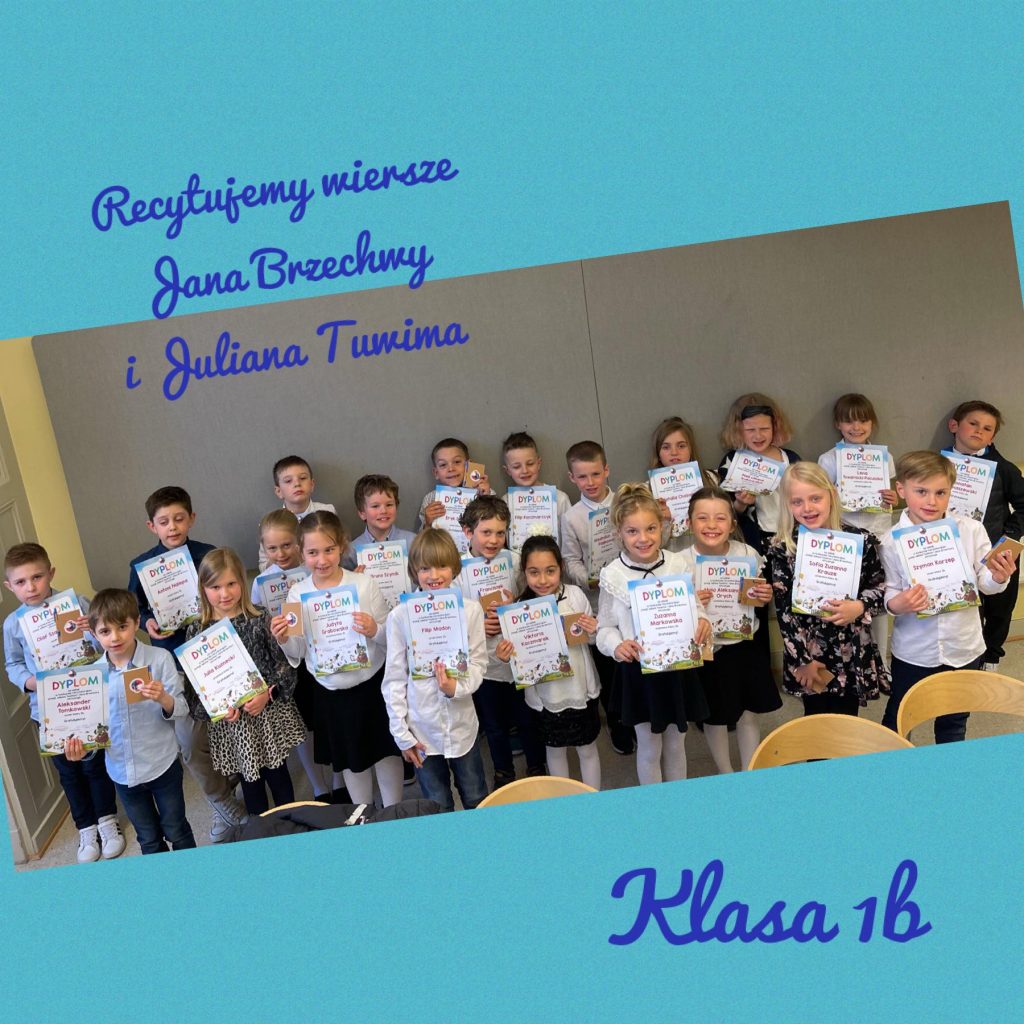 Konkurs recytatorski w klasie 1b