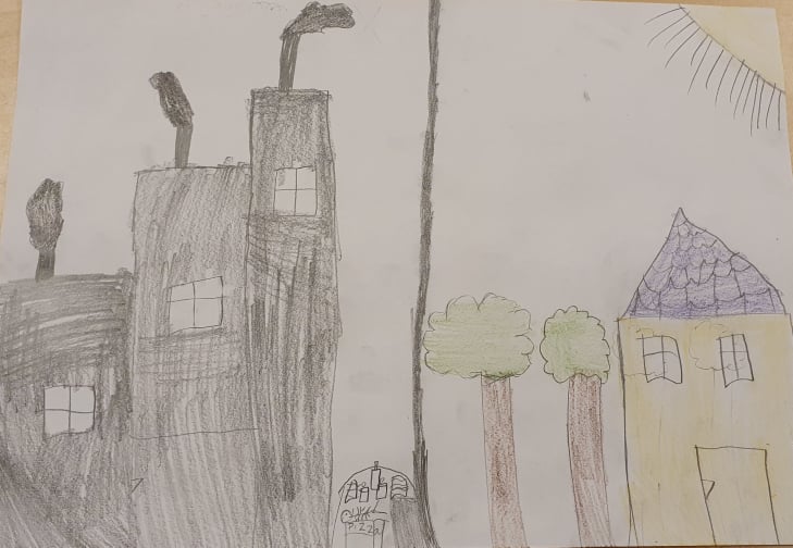 Czyste powietrze 2021 tematem w klasa 2a.