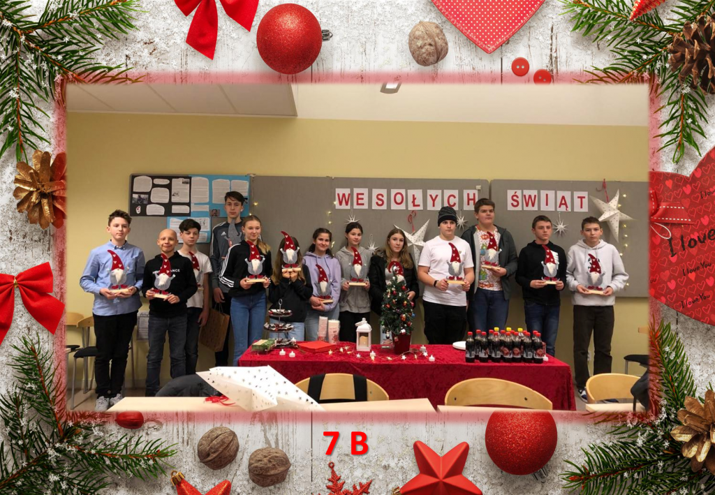 Spotkania świąteczne w klasach 7a i 7b