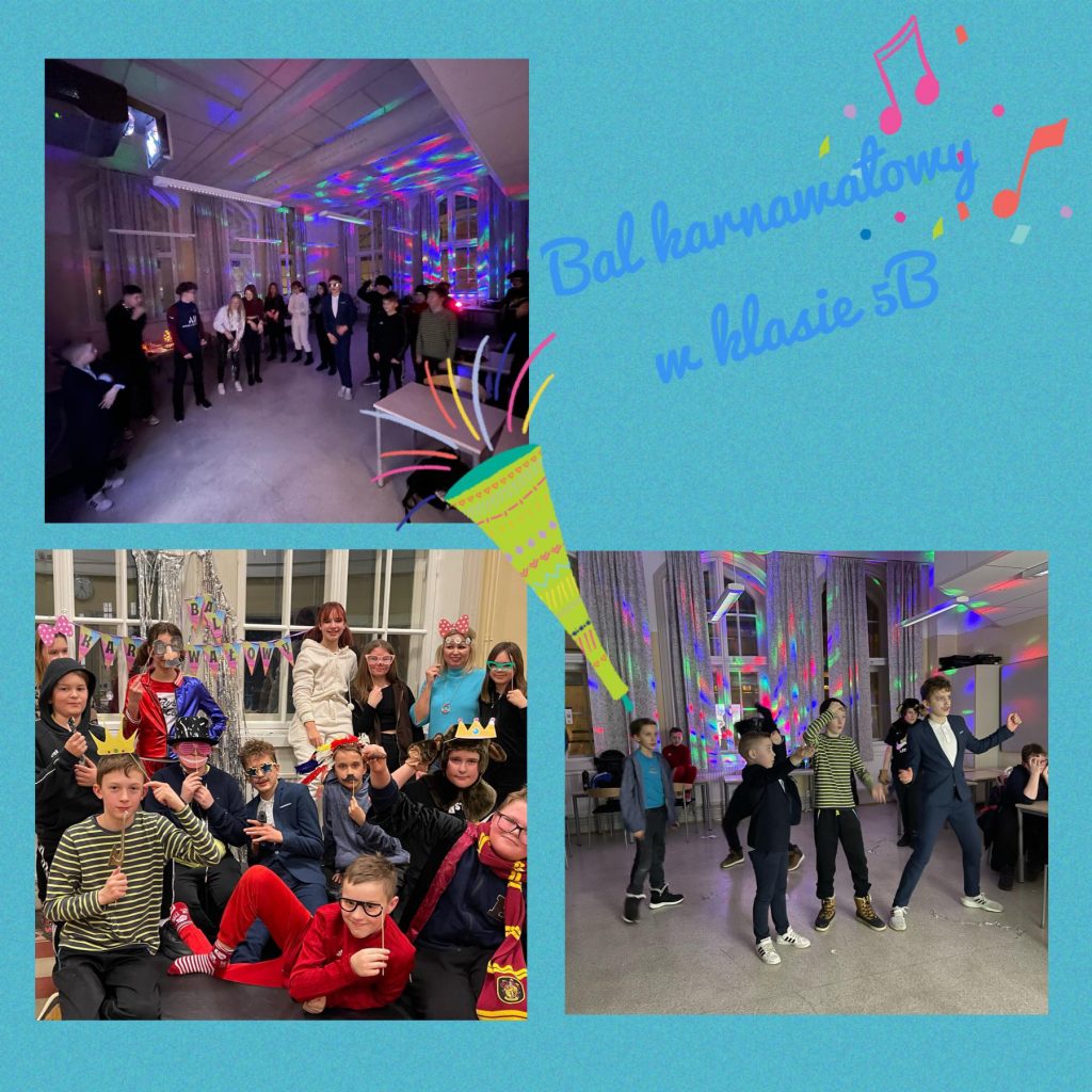 Bal karnawałowy w klasie 5b