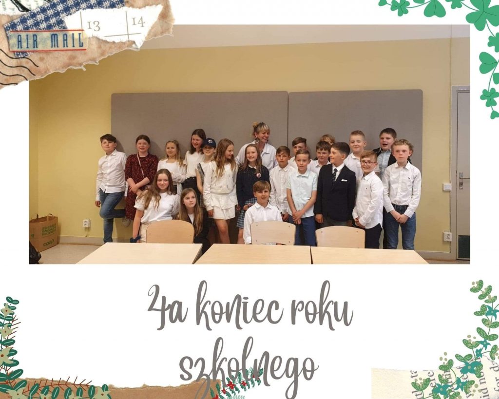 Zakończenie roku szkolnego w klasie 4a