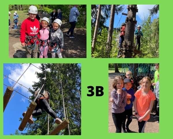 Wycieczka klasy 3b do parku linowego w Lidzie