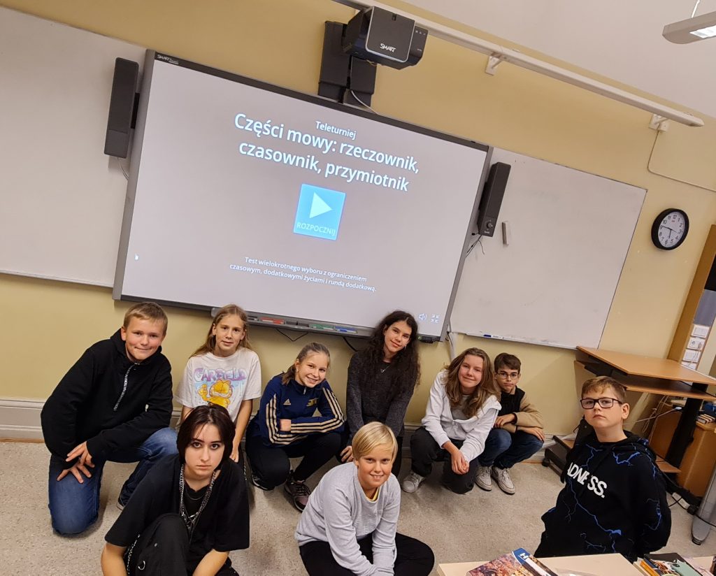 Sprawdzian z gramatyki w klasie 6a, w zupełnie innej, aktywnej formie.