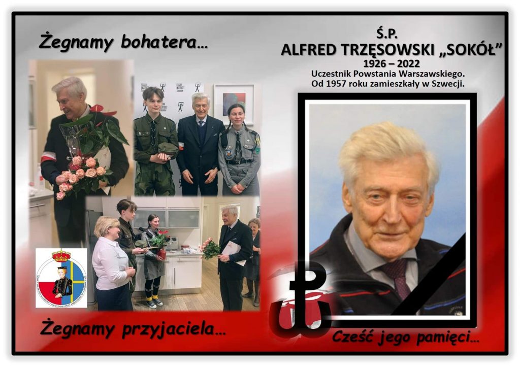 Na wieczną wartę odszedł Pan Alfred Trzęsowski ps.,,Sokół”.