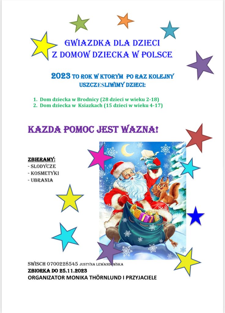 ZBIÓRKA – GWIAZDKA DLA DZIECI Z DOMÓW DZIECKA W POLSCE
