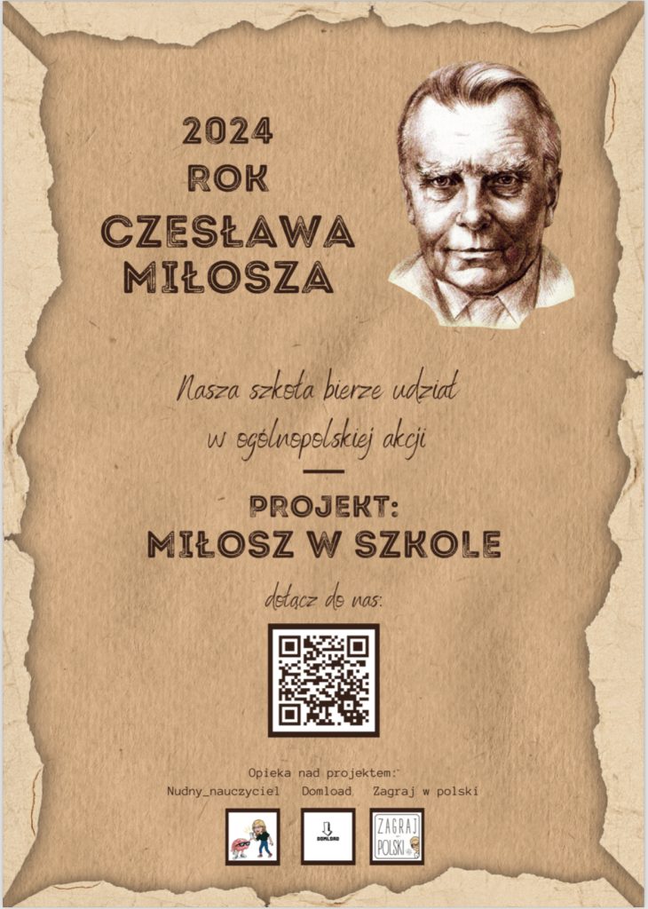 Projekt „Miłosz w szkole” 🤎