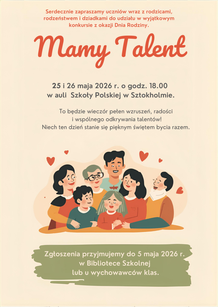 KONKURS RODZINNY – MAMY TALENT!