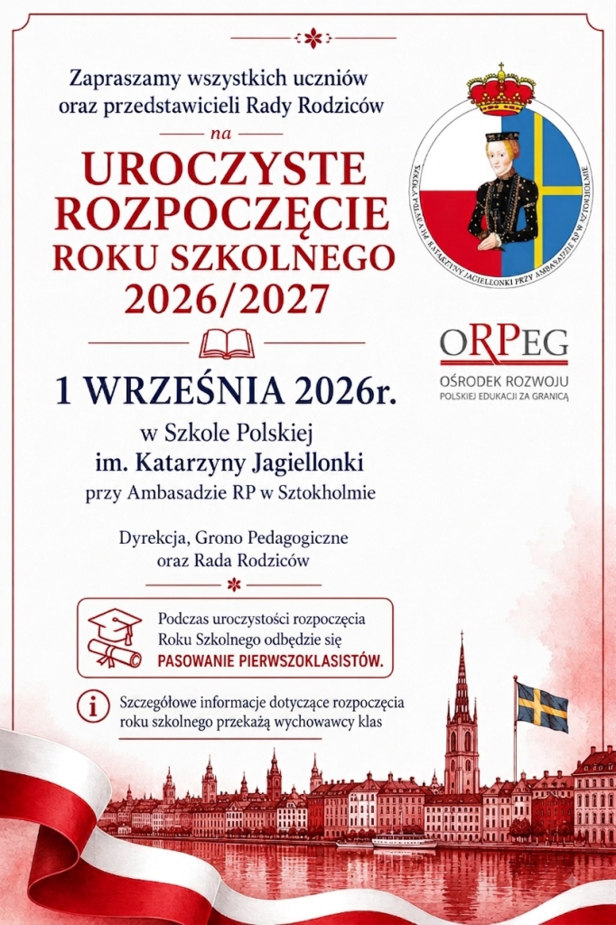 Uroczyste rozpoczęcie roku szkolnego 2026/2027